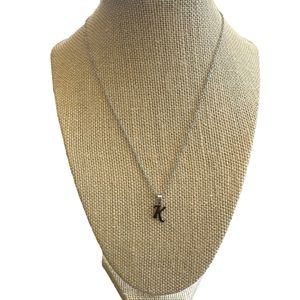 Stainless Steel Initial Letter K Necklace